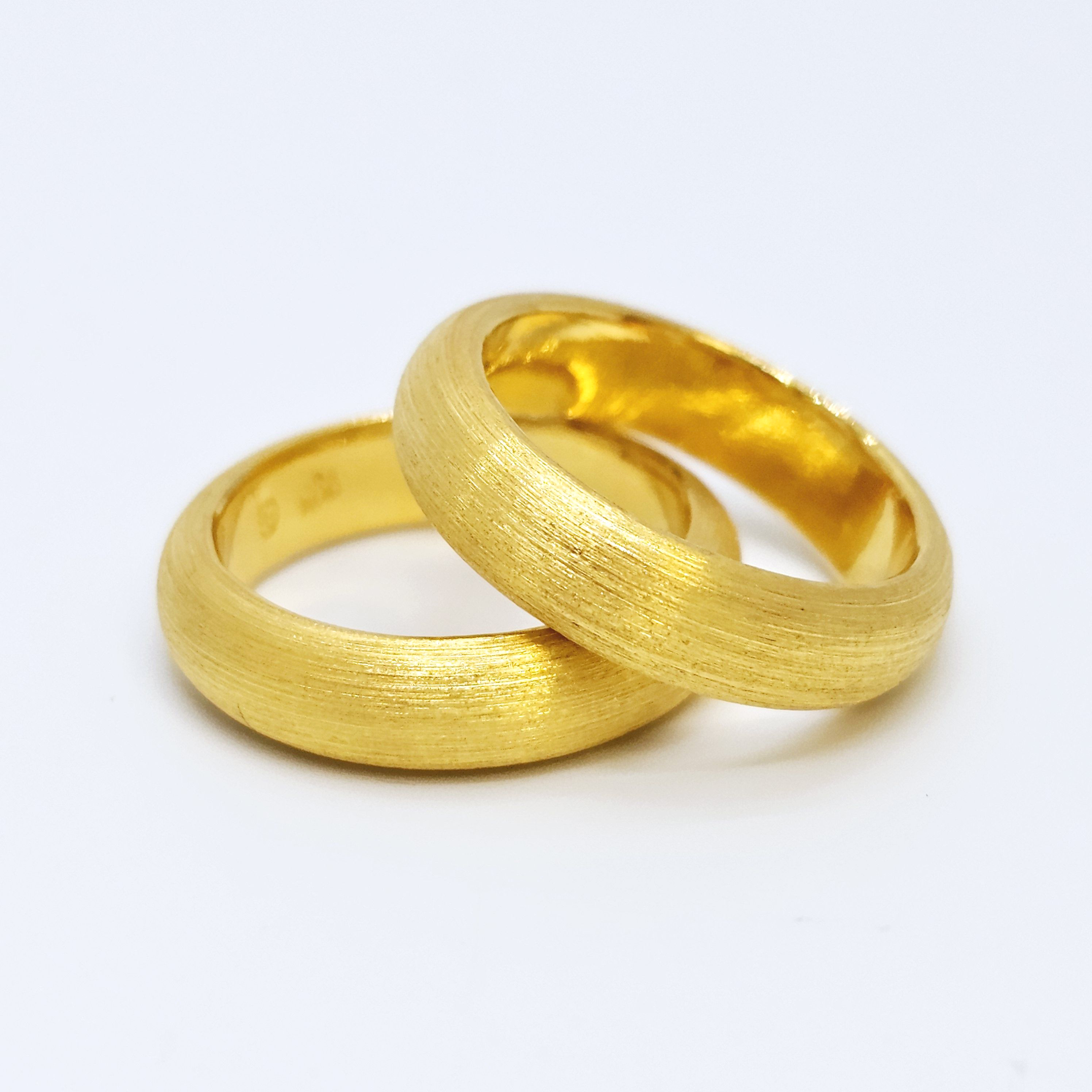 24k 엥게이지 금 쌍가락지 여자 순금반지 - 상세 이미지 2