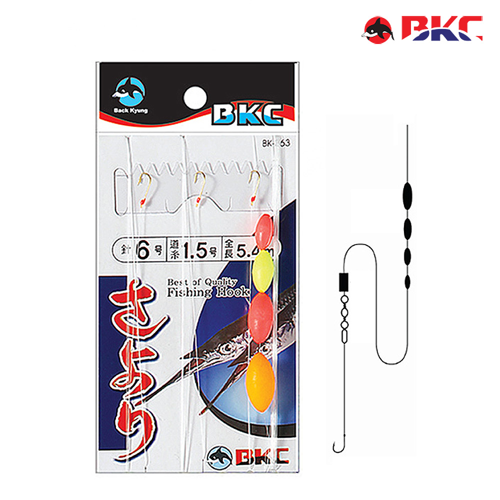 학꽁치채비 훌치기 바늘 카드채비 학꽁치 연주찌 찌카드 BK-363 - 상세 이미지 2