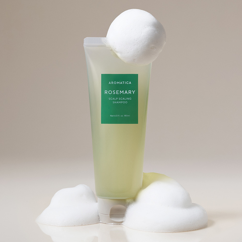 아로마티카 로즈마리 스칼프 스케일링 샴푸 180ML 비건 두피 탈모 기능성 이미지 4