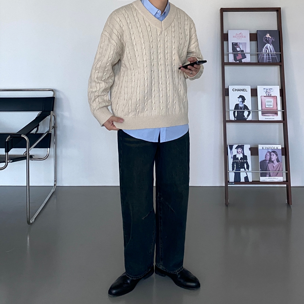 [마지막한장] 남자세미와이드청바지 루즈핏청바지 이미지 4