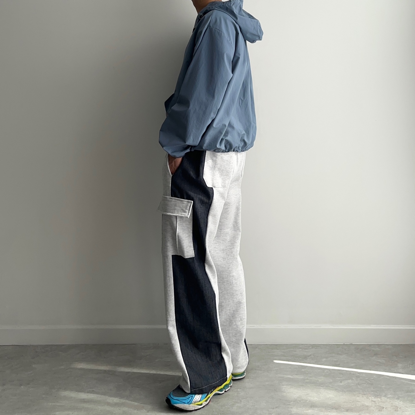 남자와이드트레이닝팬츠 남자통바지 건빵바지 - 상세 이미지 4