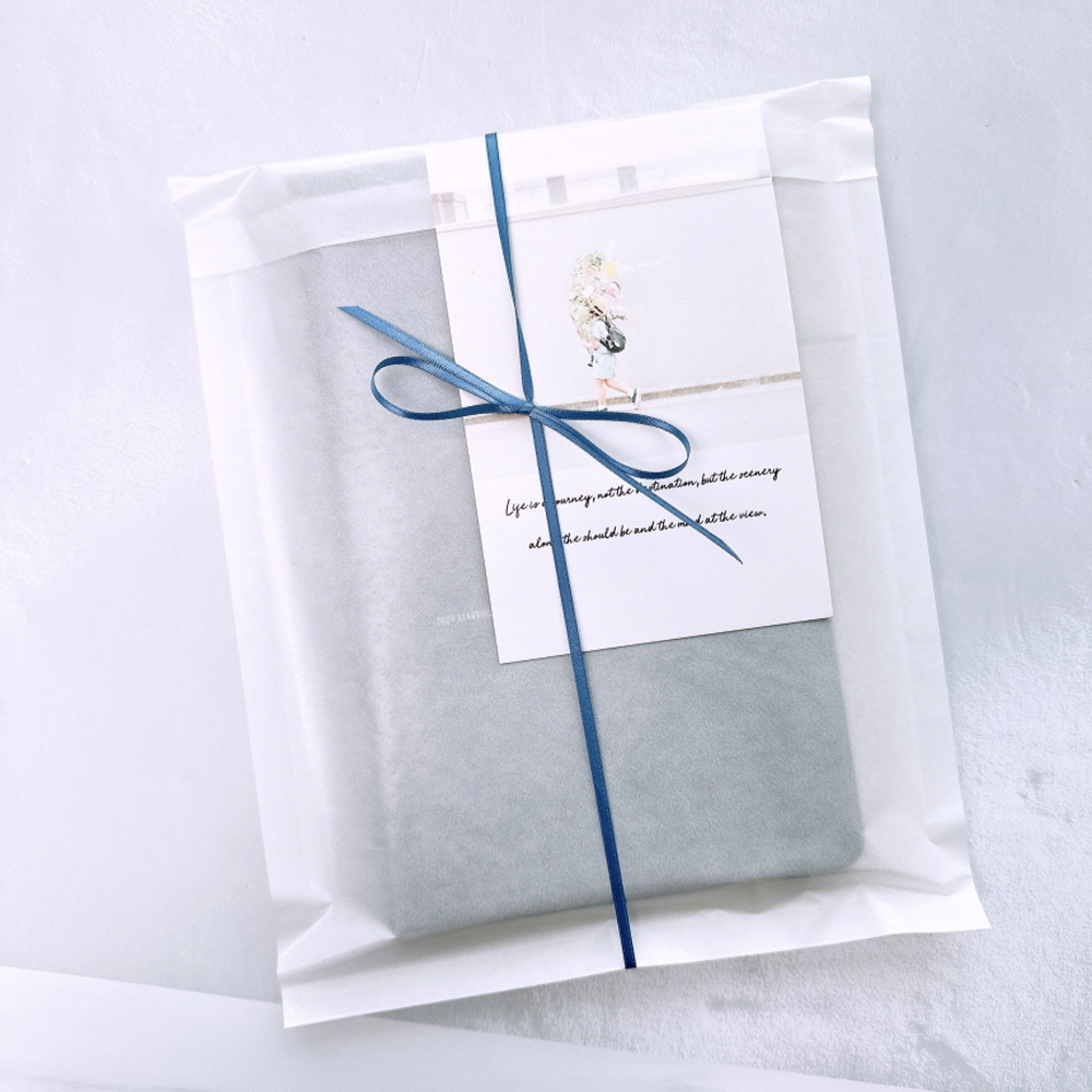 화이트 반투명 종이봉투 20매 페이퍼백 악세사리 선물 포장 봉투 접착 S 이미지 1