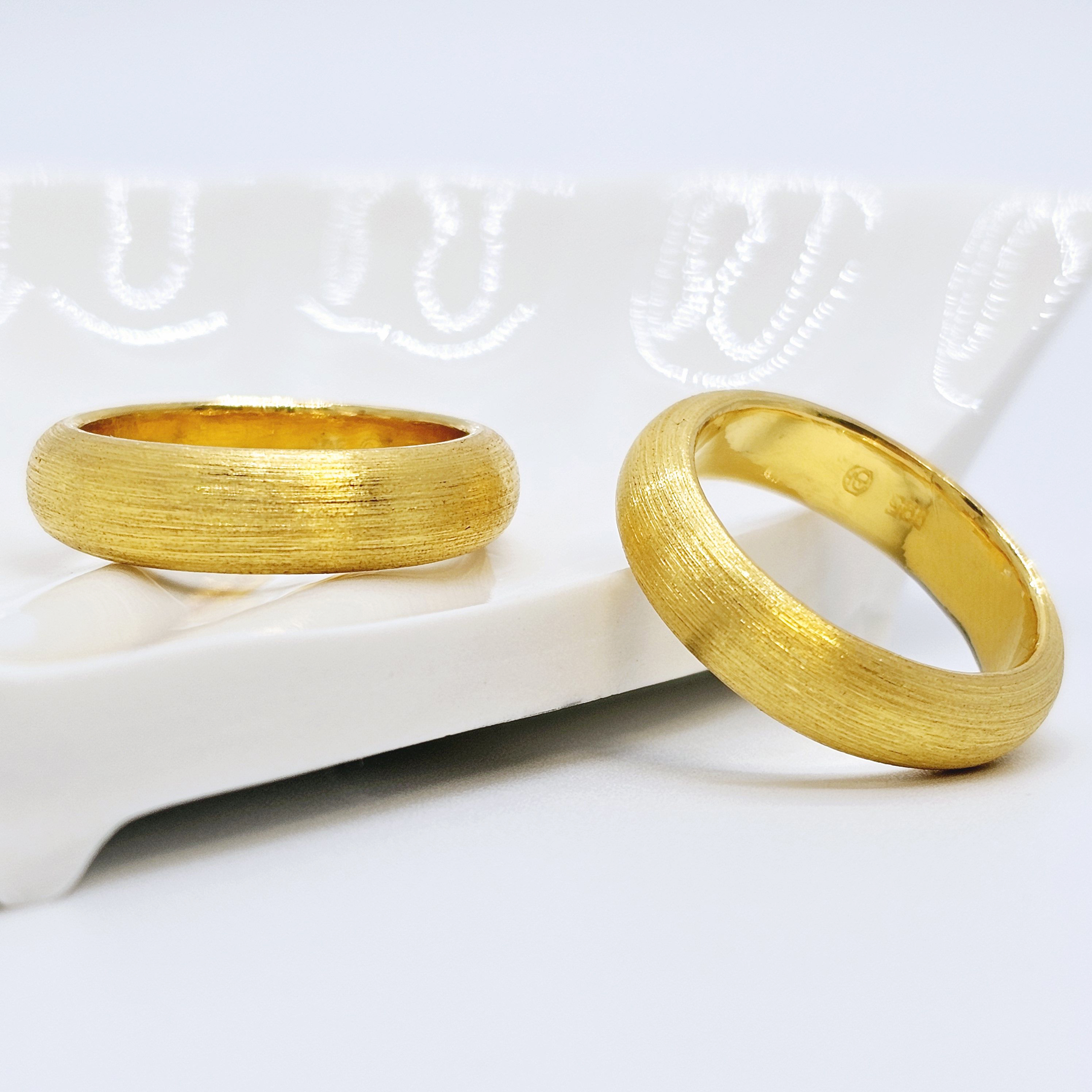 24k 엥게이지 금 쌍가락지 여자 순금반지 - 상세 이미지 3