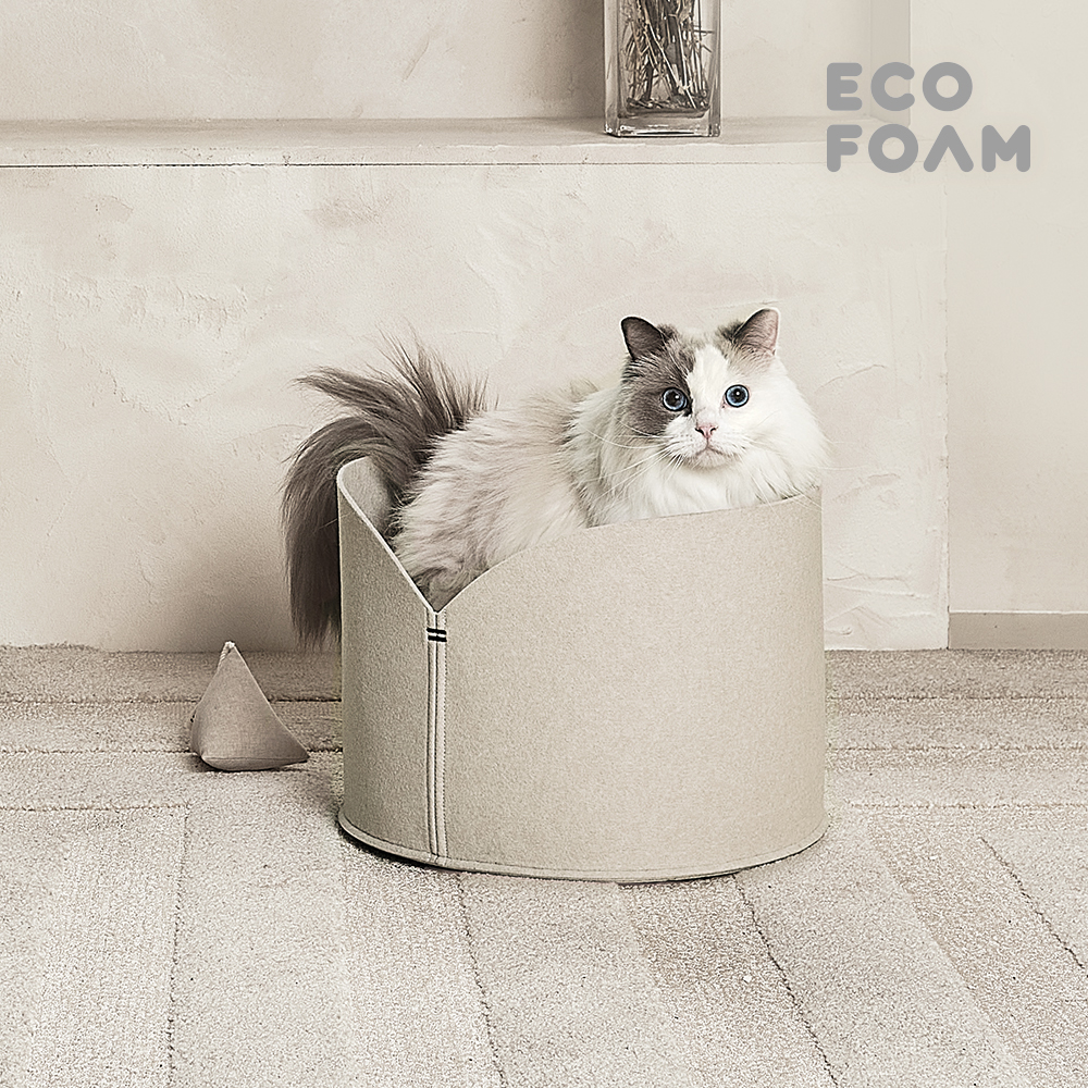 티어라움 블루메 고양이 숨숨집 Blume 캣 반려묘 메모리폼 방석 펠트 쿠션