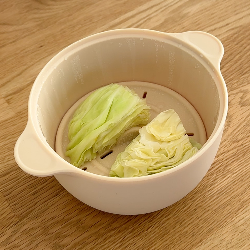 잼먹 이유식찜기 800ml 미니 실리콘 전자렌지