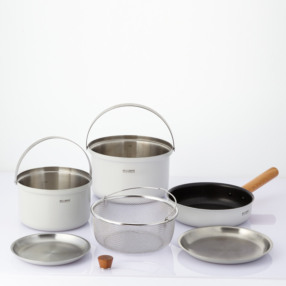 벨락 컬러9L 인덕션코펠 캠핑냄비세트 식기 포레스트그린