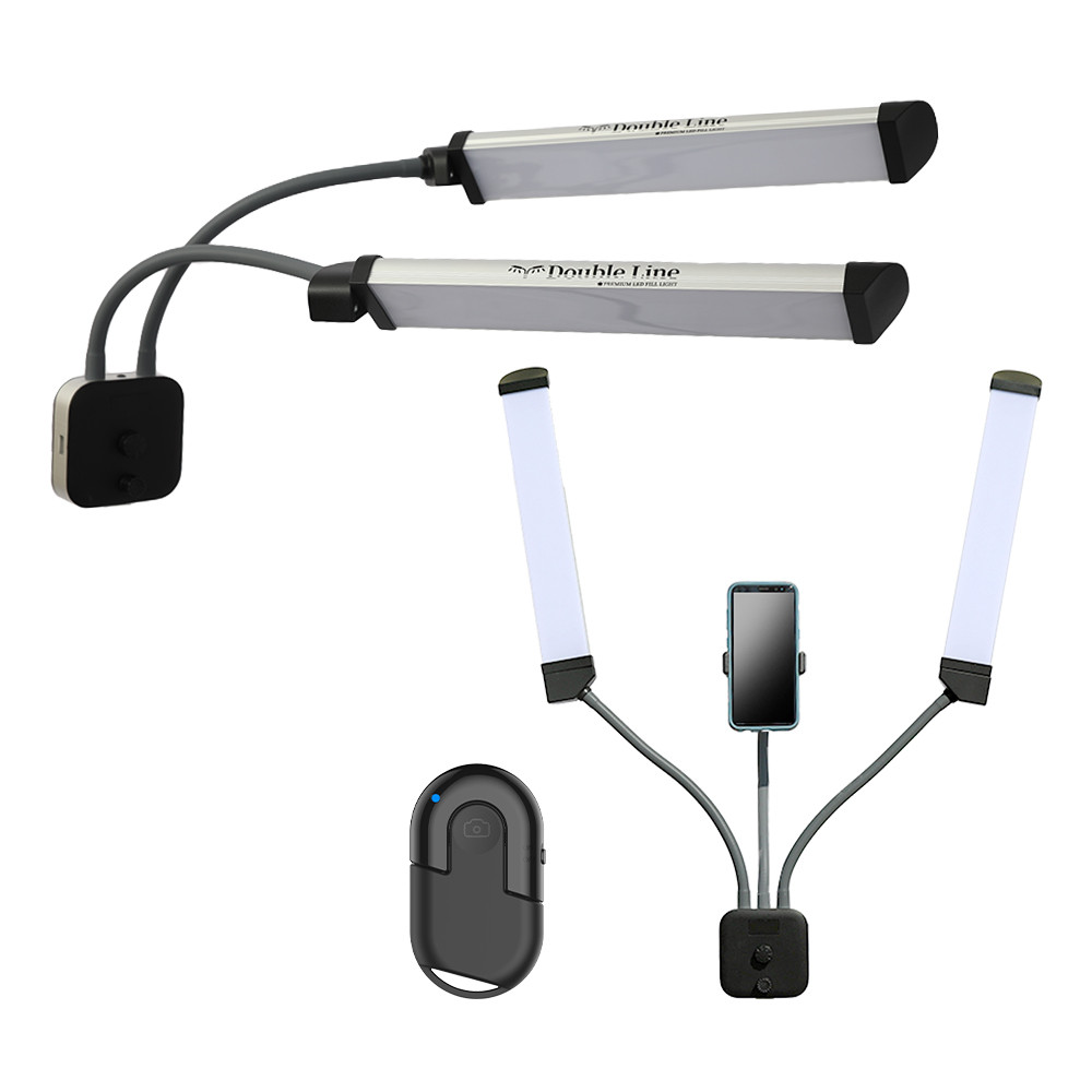 촬영 조명 개인방송 조명 영상 유튜브 조명 더블라인 블루투스세트