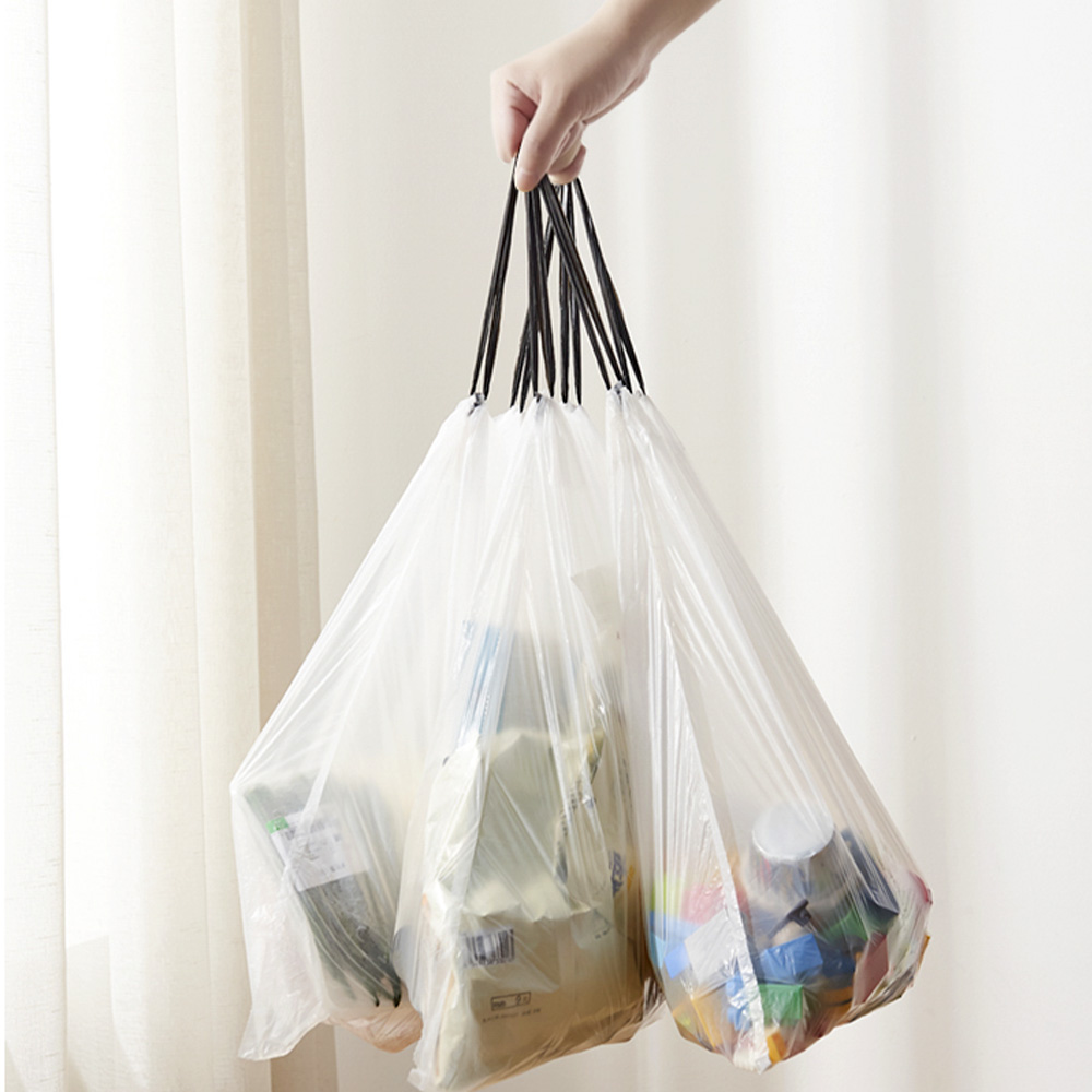 손잡이 투명 비닐봉투 쓰레기봉투 재활용 분리수거 봉투 20l