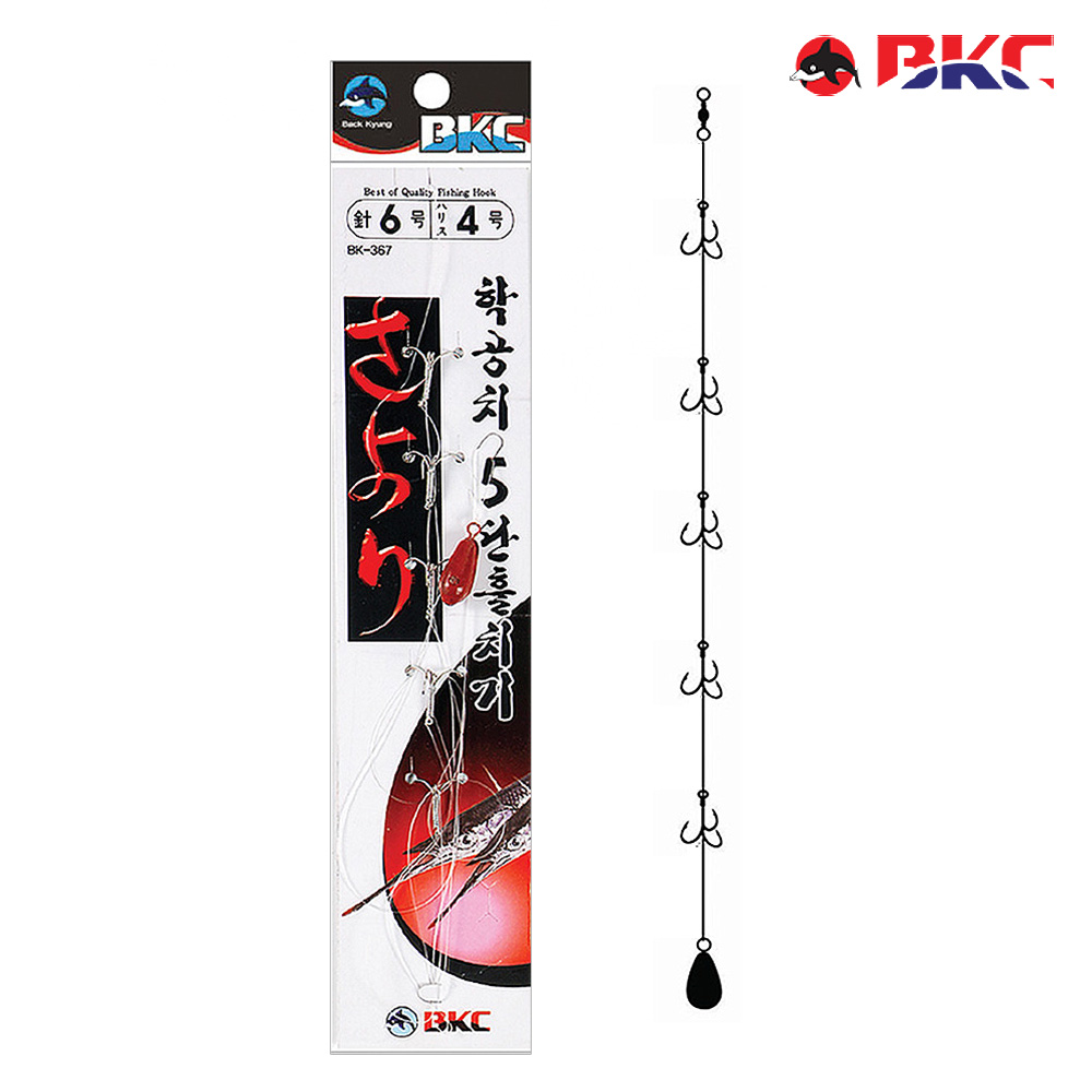 학꽁치 채비 훌치기 바늘 3단 카드채비 BK-366 - 상세 이미지 4
