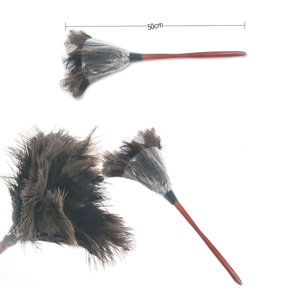 천연 타조털 먼지털이 실내 청소 반영구 정전기 방지