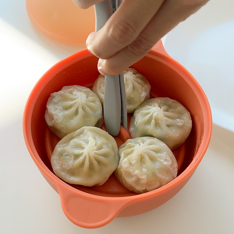 잼먹 이유식찜기 800ml 미니 실리콘 전자렌지