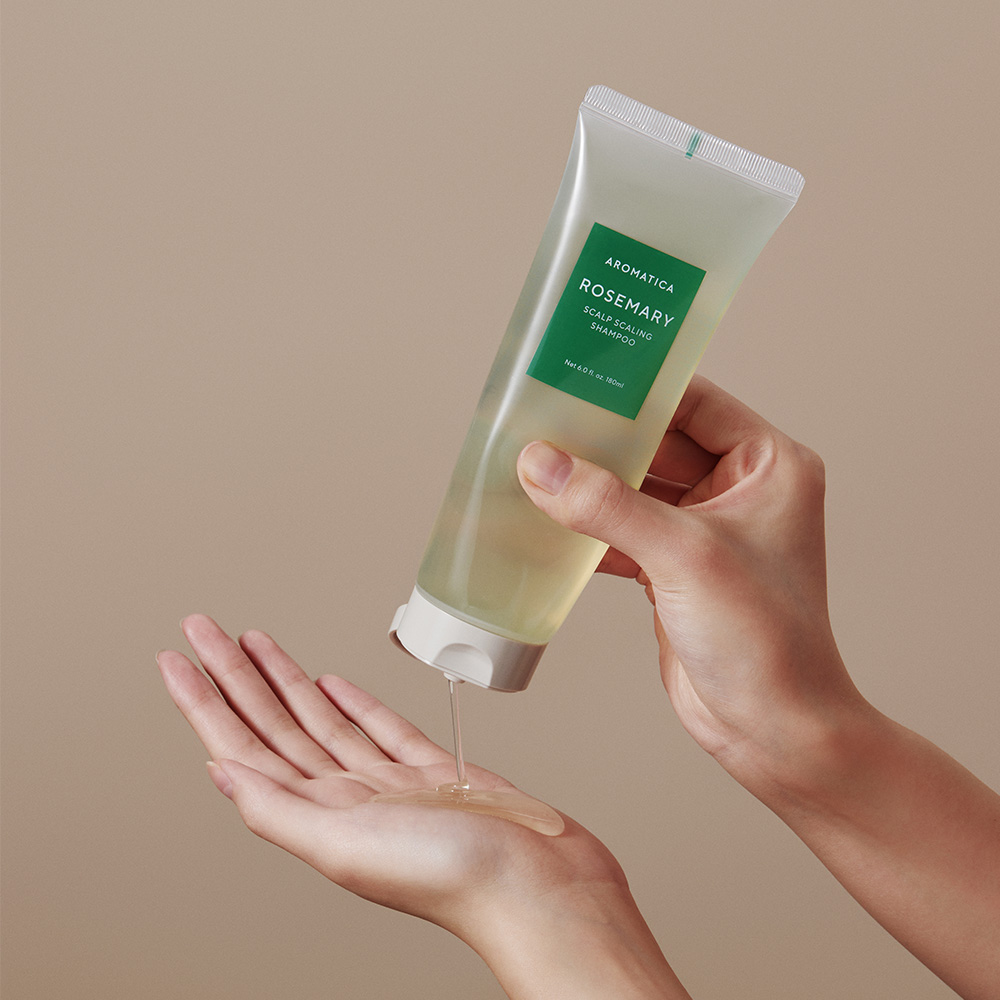 아로마티카 로즈마리 스칼프 스케일링 샴푸 180ML 비건 두피 탈모 기능성 이미지 3