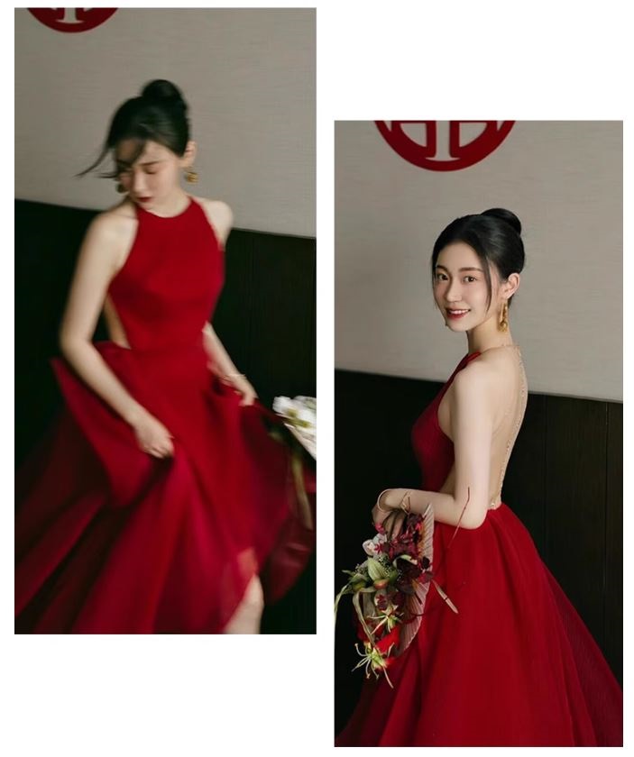 레드드레스 졸업 스냅촬영 홀터넥 셀프웨딩 제주스냅 이미지 3