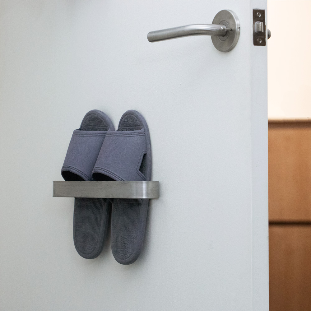 스텐 실내화 슬리퍼 거치대 욕실화 걸이 욕실 신발 화장실 거실화 정리대 꽂이 홀더 1인