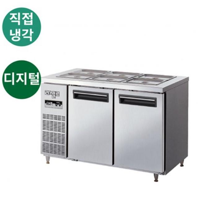 김밥 반찬테이블냉장고 식당용 2도어 토핑냉장고1200 이미지 4