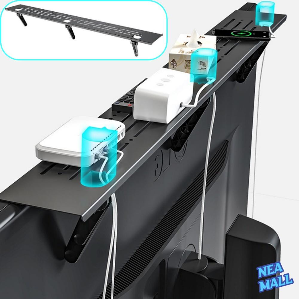 고하중 모니터 위선반 티비 공간활용 TV 위선반 거치대 90x10cm