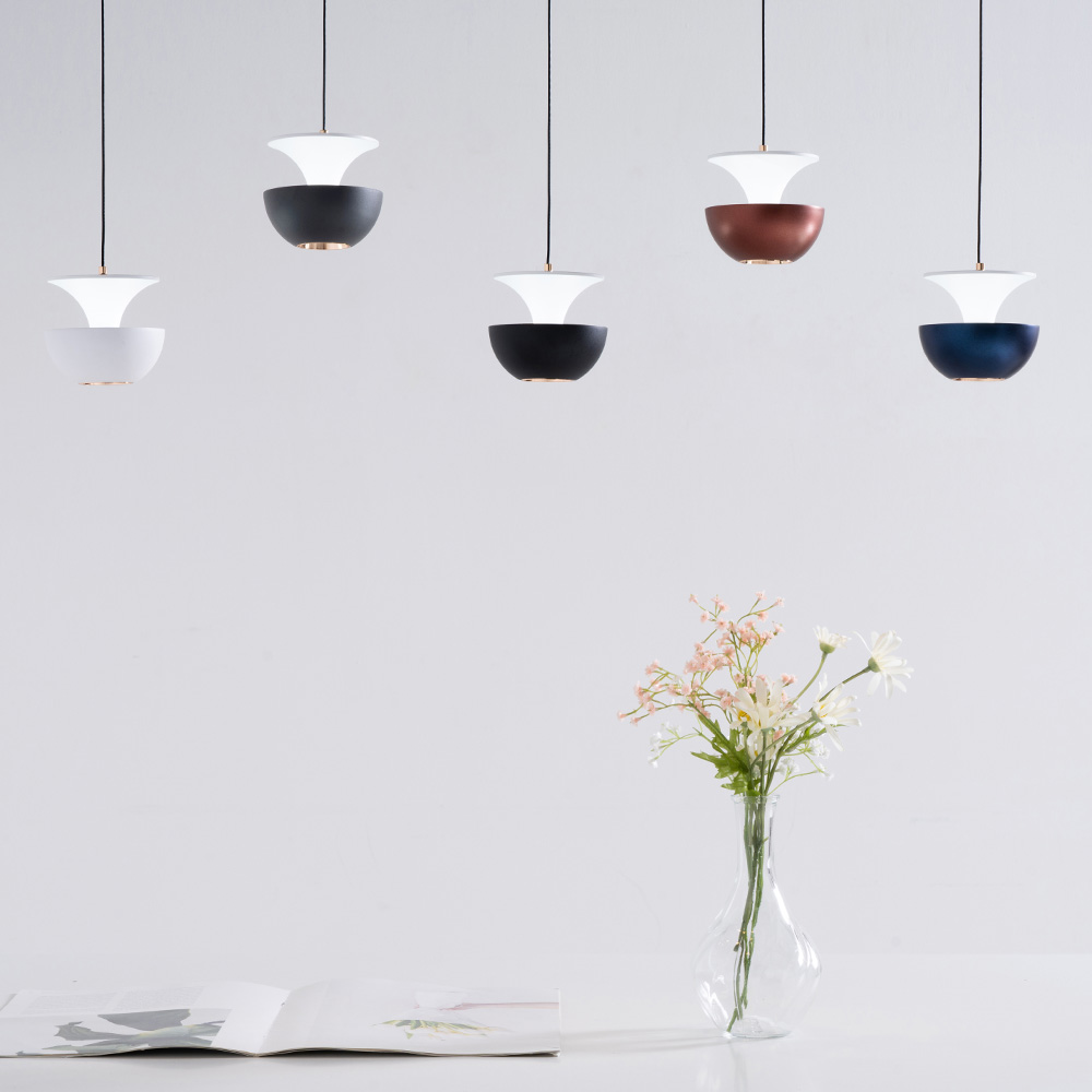 LED 식탁등 펜던트 조명 칼라 팟 미니 1등 7W 5color 인테리어 천장조명 제품 이미지