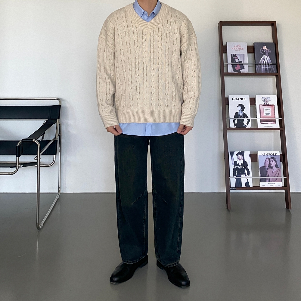 [마지막한장] 남자세미와이드청바지 루즈핏청바지 이미지 3