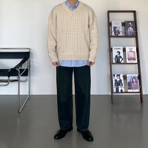 [마지막한장] 남자세미와이드청바지 루즈핏청바지 착용 후기 | 사이즈/핏 총정리 - 상품 이미지 3