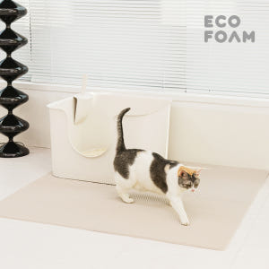 에코폼 고양이 모래매트 사막화방지 화장실 캣 벌집 발판 룰루 매트 60x... 솔직 후기 | 실제 사용자 리뷰 총정리 - 상품 이미지 1