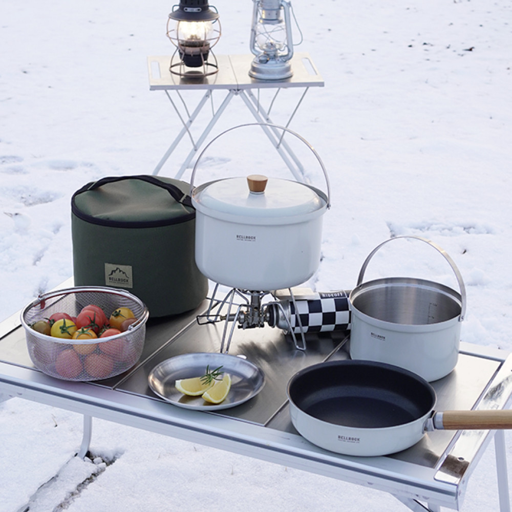 벨락 컬러9L 인덕션코펠 캠핑냄비세트 식기 포레스트그린