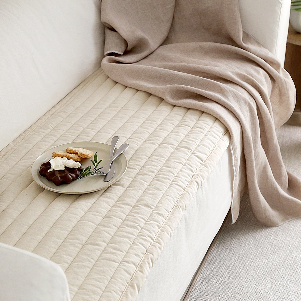 주문제작 맞춤 사계절 광목 순면 누빔 소파패드 누빔카페트 다용도패드 침대패드