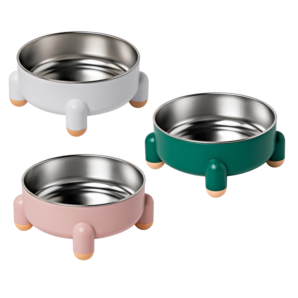 미끄럼방지 분리형 스텐 강아지 식기 밥그릇 물그릇 애견 급식기 고양이 급수기 스테인레스