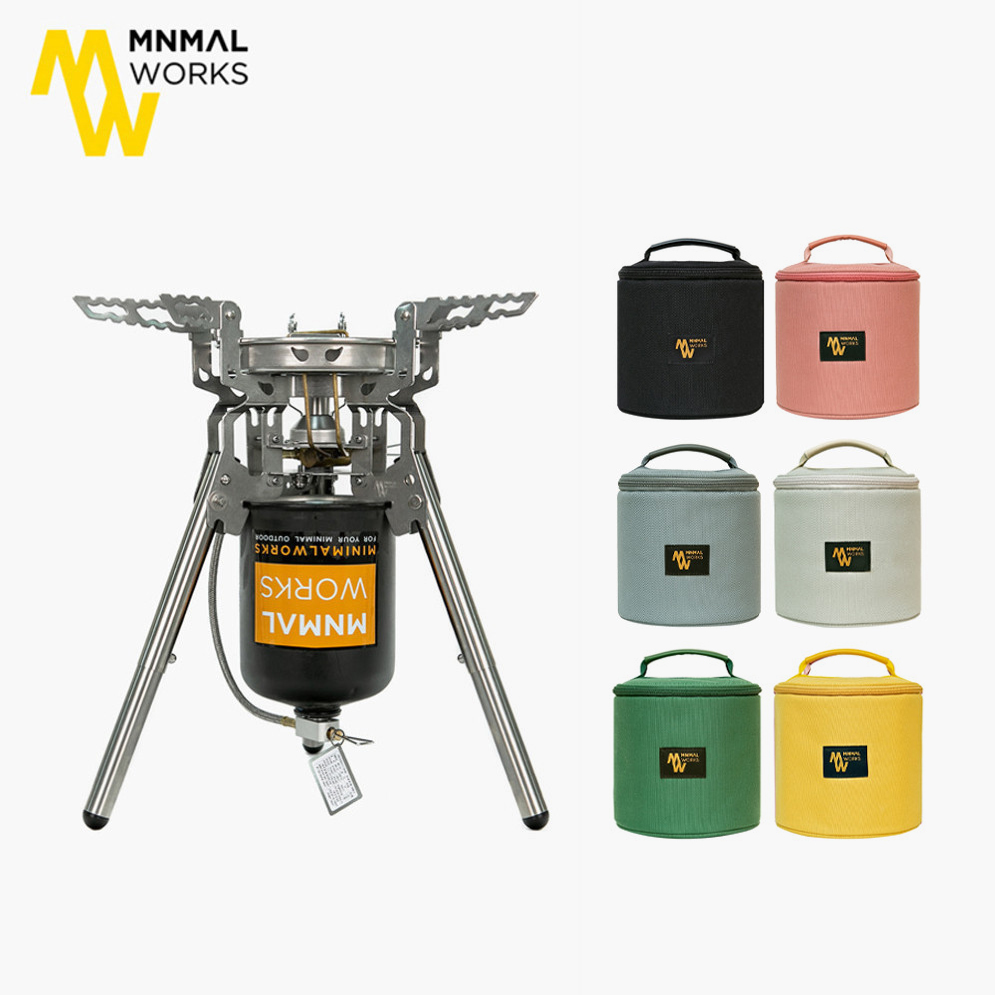 미니멀웍스 파워스토브W 강염버너 캠핑 고화력 전용 가방 세트