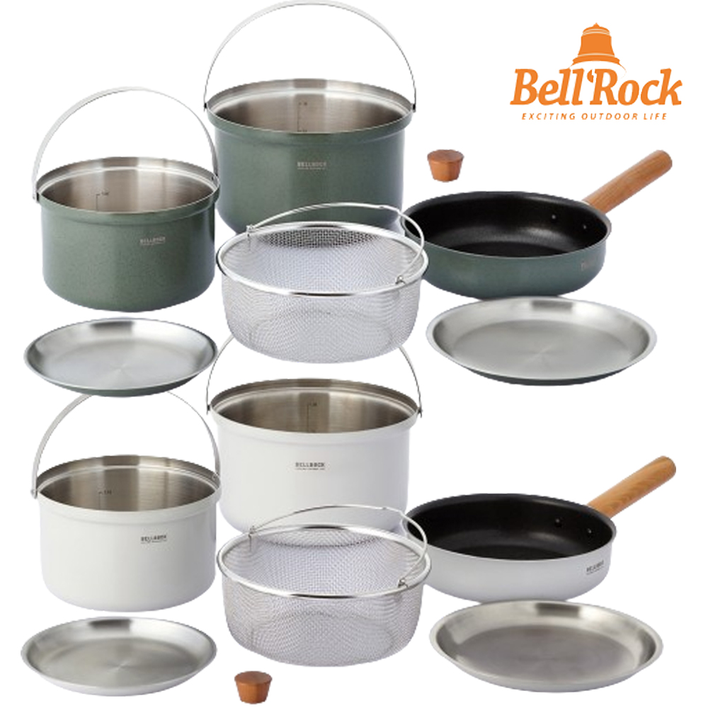 벨락코펠 컬러9L 미스티 그레이 냄비 후라이팬 인덕션 스텐304 통3중