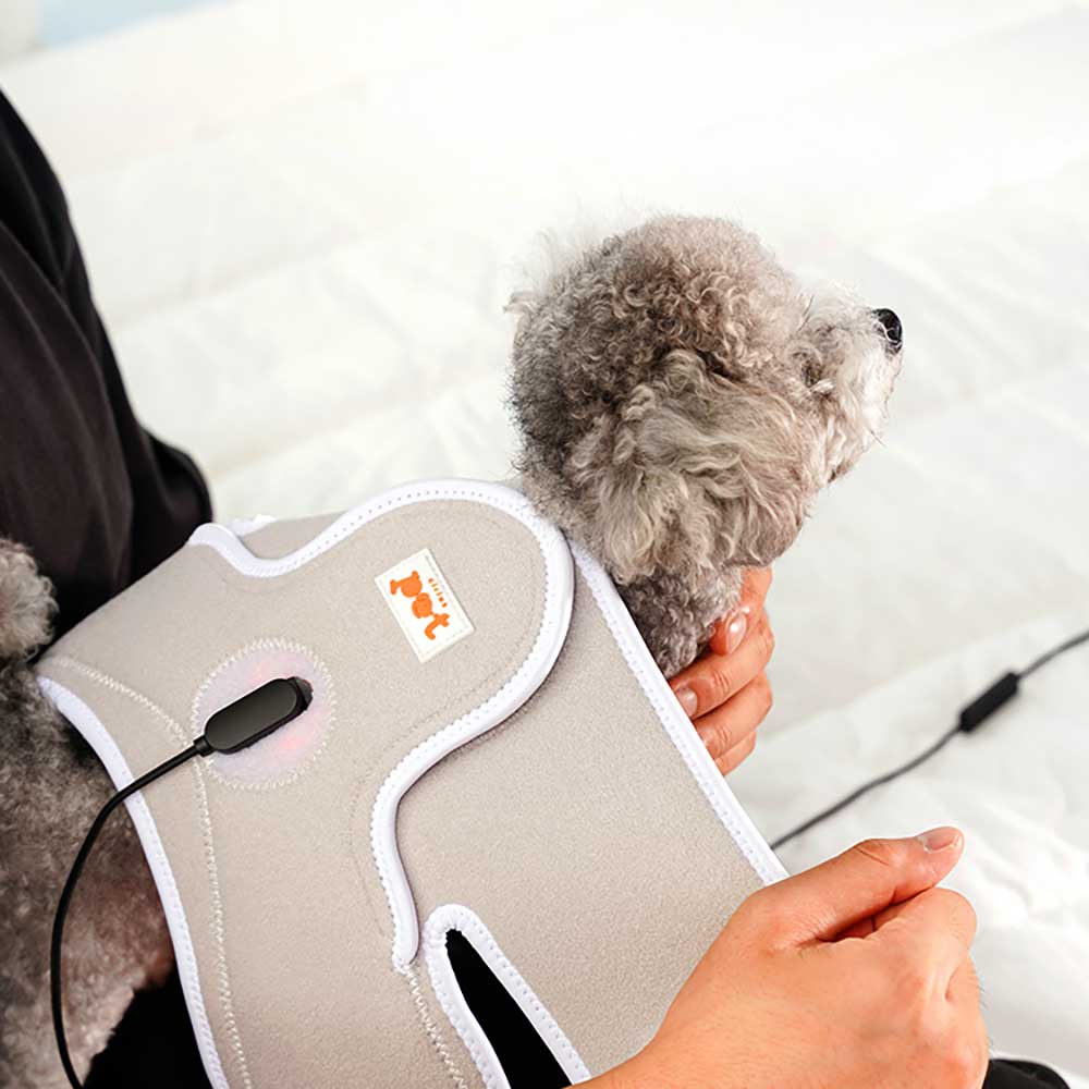 시리어스펫 슬개골 따땃망토 강아지 슬개골 고관절 탈구 근적외선 온열 찜질 조사기