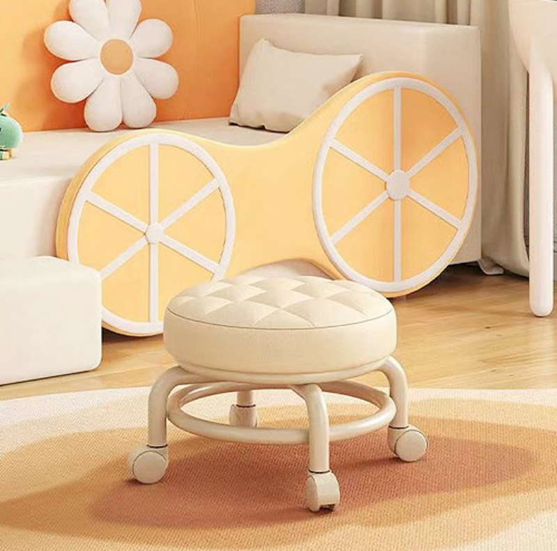 바퀴달린 이동식 앉은뱅이 의자 회전 무빙 좌식 낮은의자