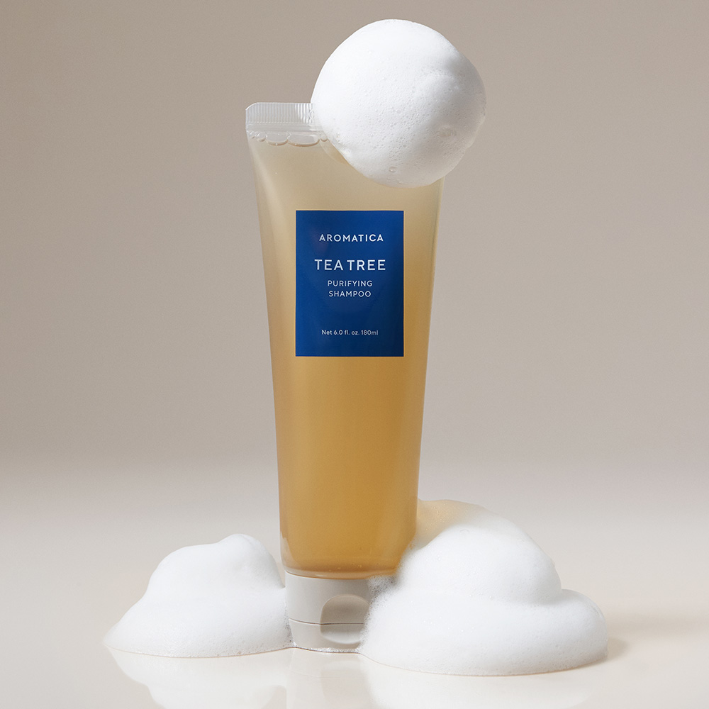 아로마티카 티트리 퓨리파잉 샴푸 180ML 비건 두피 탈모 지성 쿨링 이미지 2