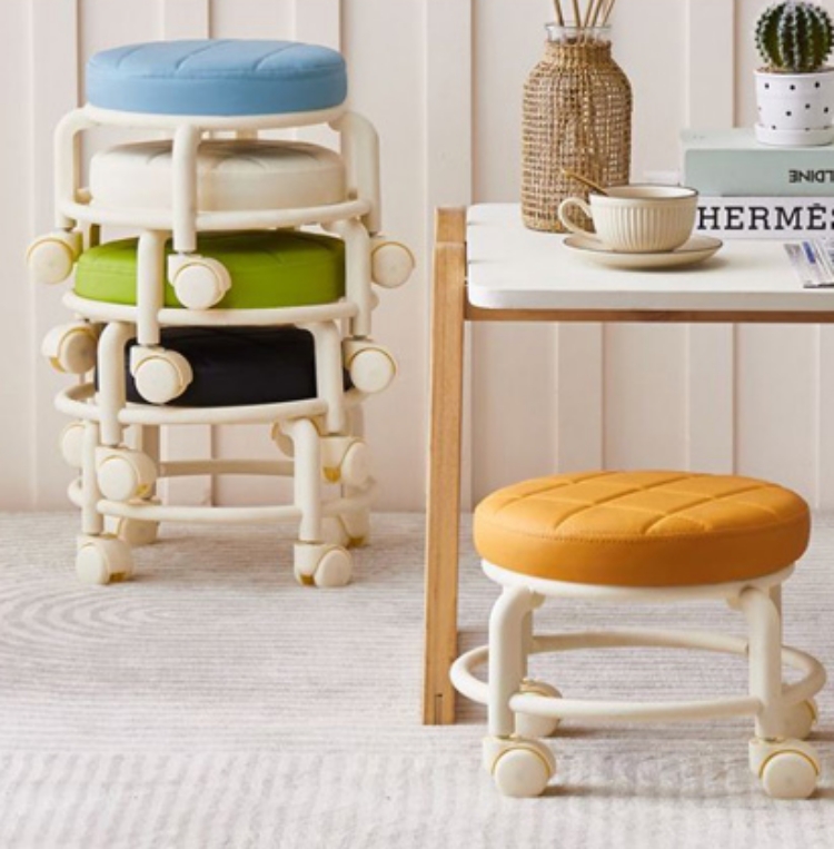 바퀴달린 이동식 앉은뱅이 의자 회전 무빙 좌식 낮은의자