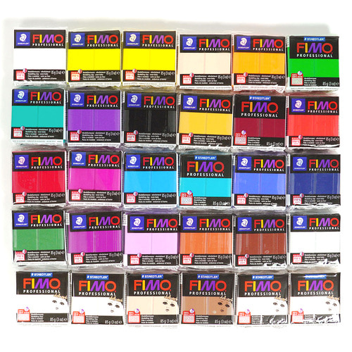 스테들러 피모 소프트 57g 폴리머클레이 FIMO 클레이 놀이 미니어쳐 점토 만들기 재료