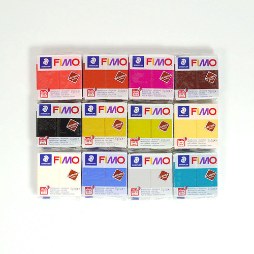 스테들러 피모 소프트 57g 폴리머클레이 FIMO 클레이 놀이 미니어쳐 점토 만들기 재료