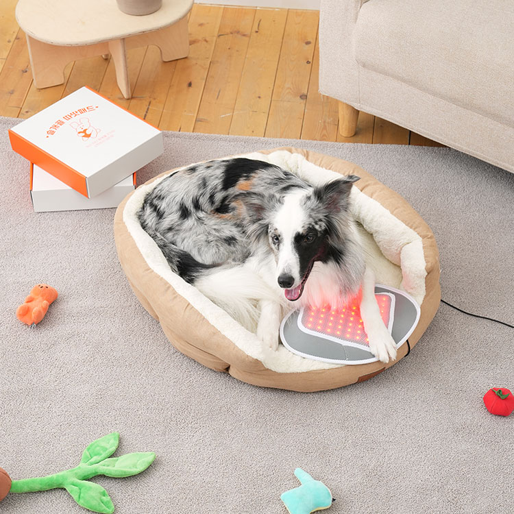 시리어스펫 슬개골 따땃패드 강아지 고양이 디스크 근적외선 온열 찜질 조사기