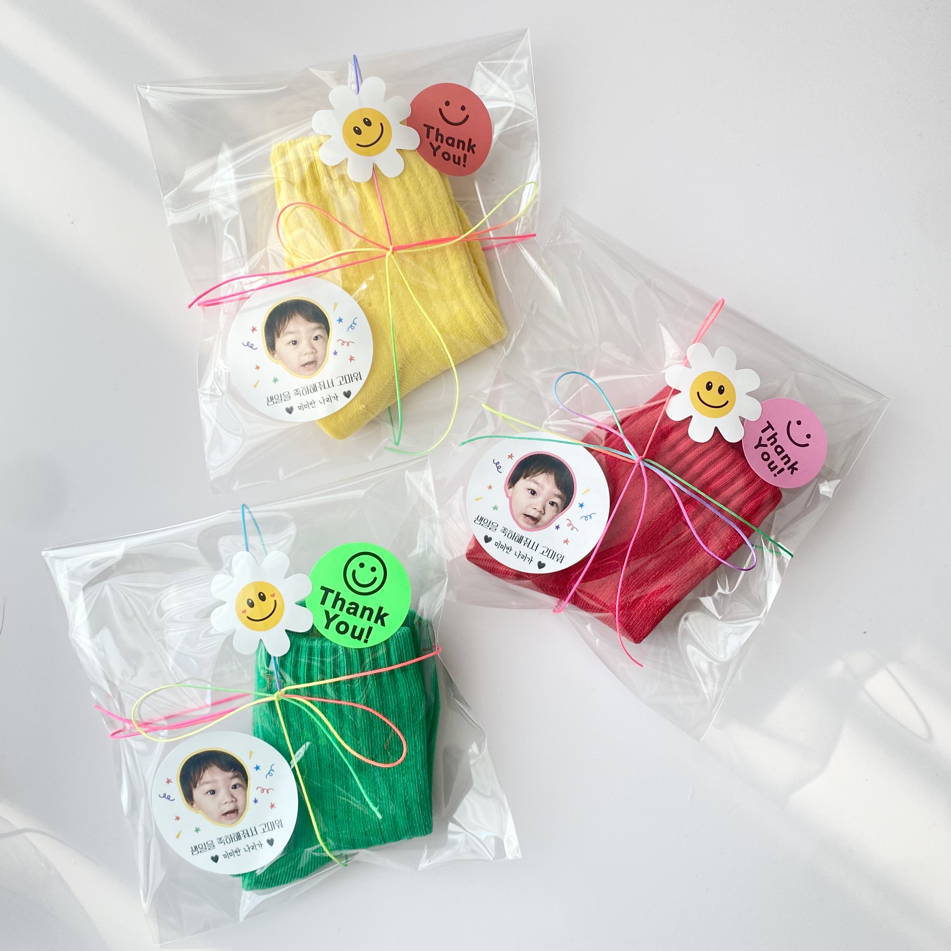 어린이날 양말 답례품 어린이집 생일 선물 구디백 포장 유치원 - 상세 이미지 3