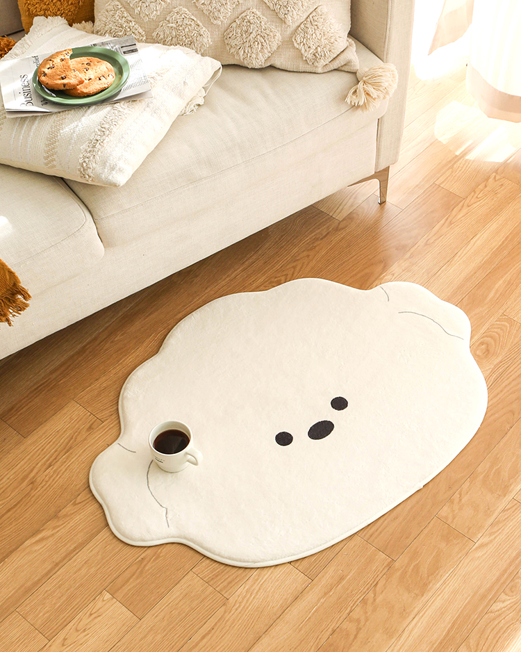 극세사 미끄럼방지 대형 거실러그 점보 비숑 매트 (KZA0052)