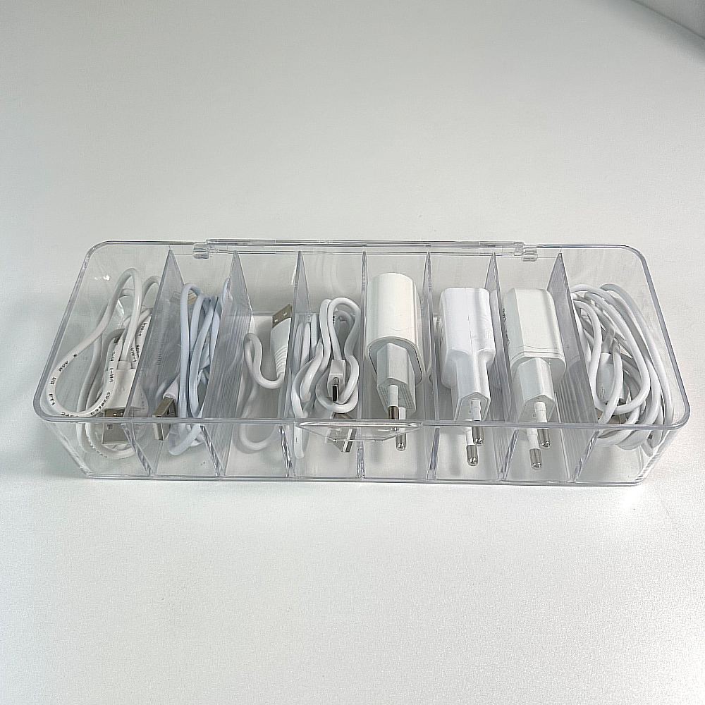 케이블 정리함 충전기 선 이어폰 USB 보관함 60초인테리어 - 상품 이미지