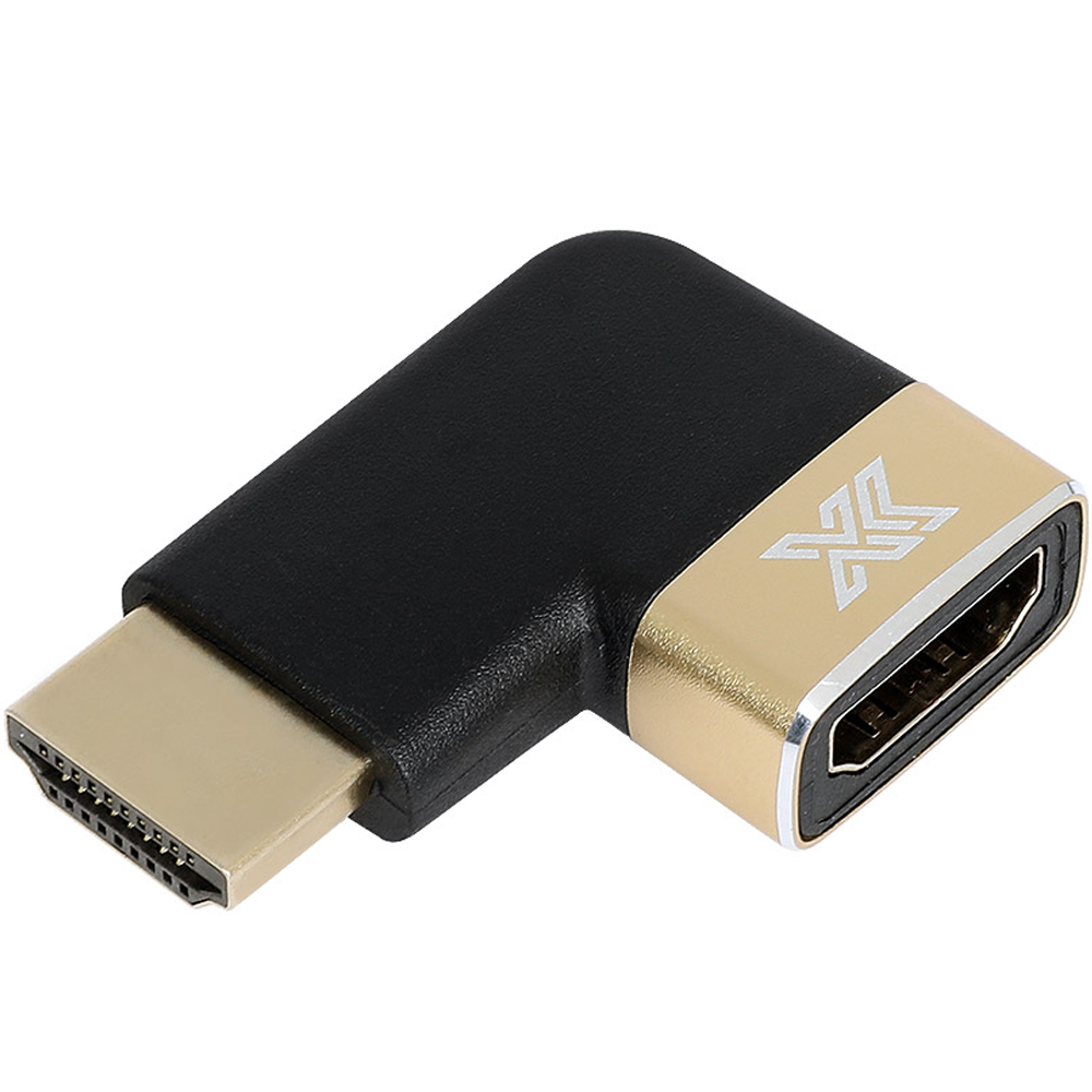 8K HDMI 2.1V 젠더 ㄱ자 젠더 우향 꺾임 90도 암수 모니터 연장