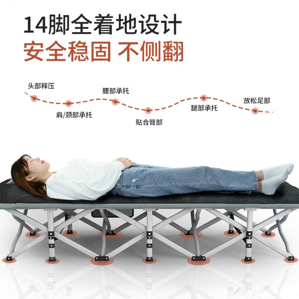 접는침대 사무실 1인용 공간활용 접히는침대 간이 휴대용침대 폴딩 원룸 - 상세 이미지 3