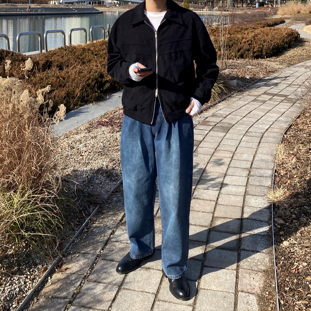남자블랙진 남자진청바지 흑청바지 남자연청바지 이미지 3
