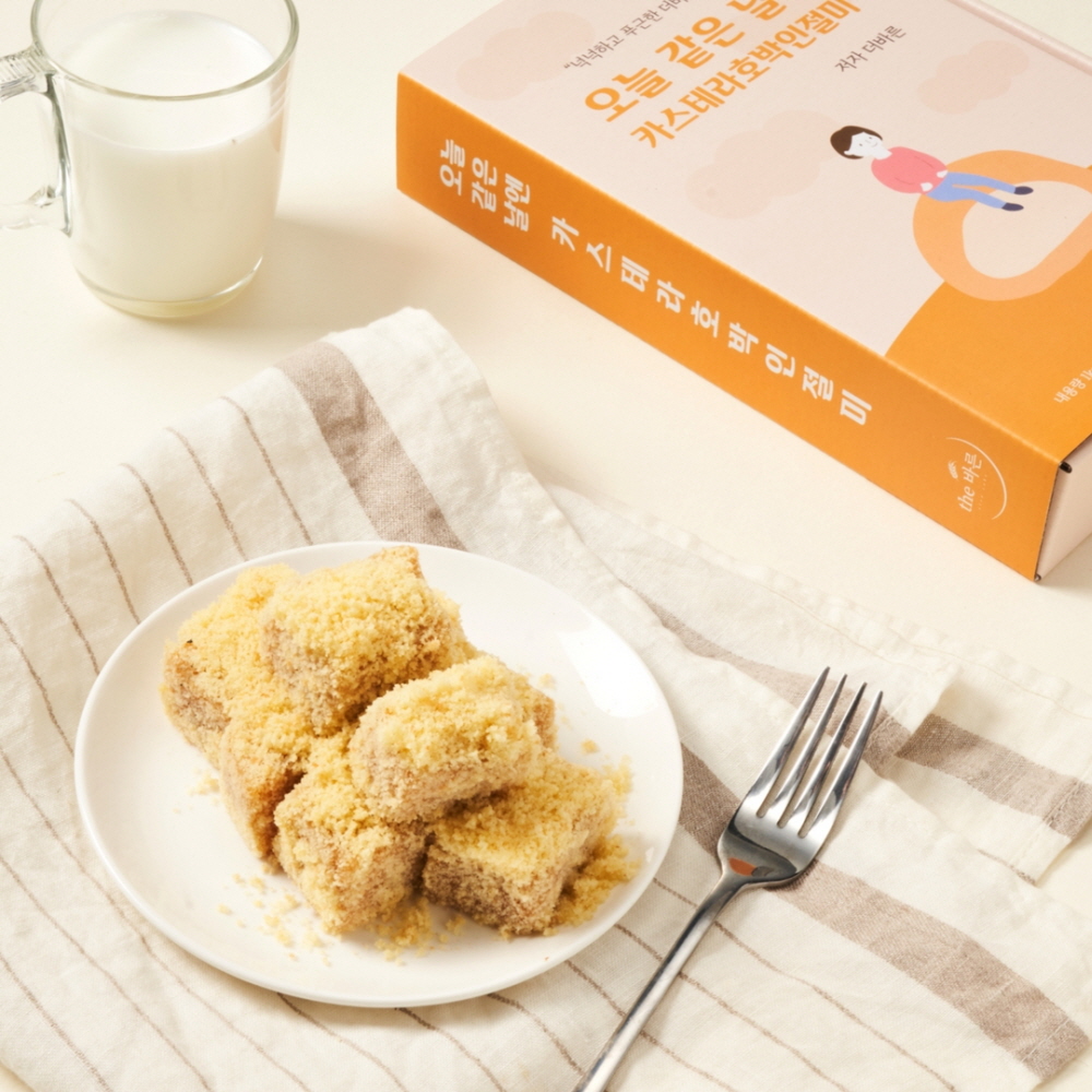 더바른떡 카스테라 호박 인절미 600g 1박스 식사대용 국내산 - 상세 이미지 5
