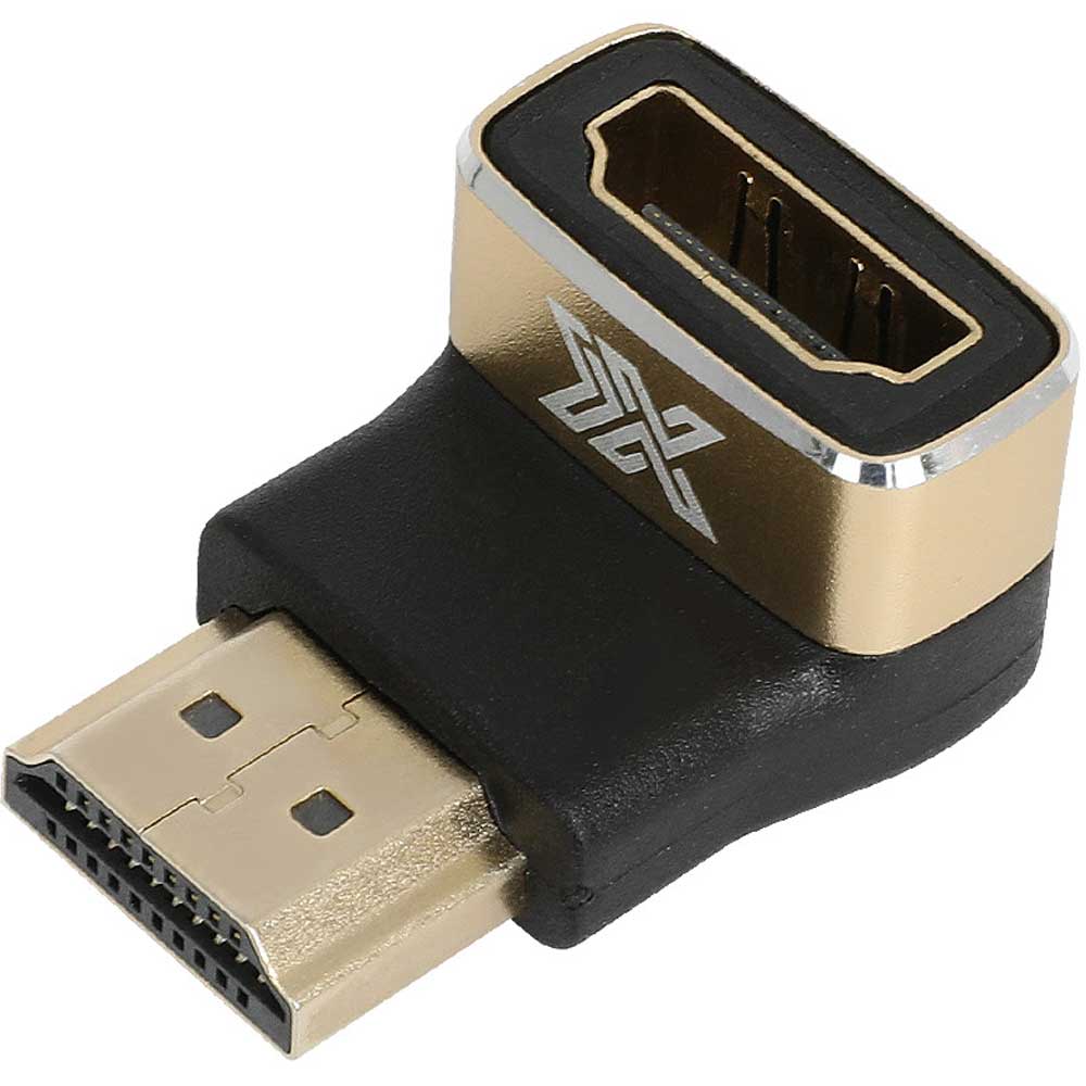 8K HDMI젠더 ㄱ자 하향 꺾임 90도 암수 MF 모니터 HDMI2.1 연장