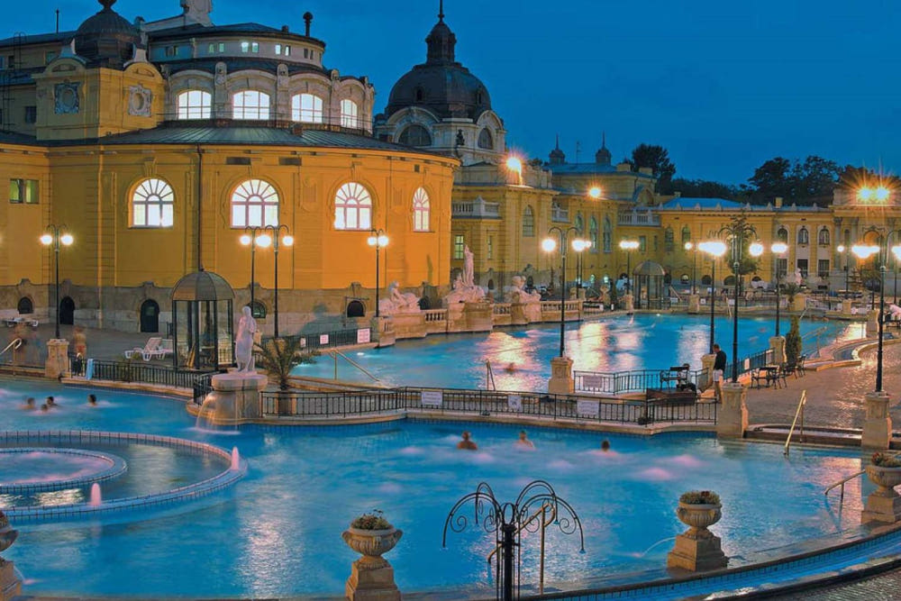 부다페스트 세체니 온천 전경