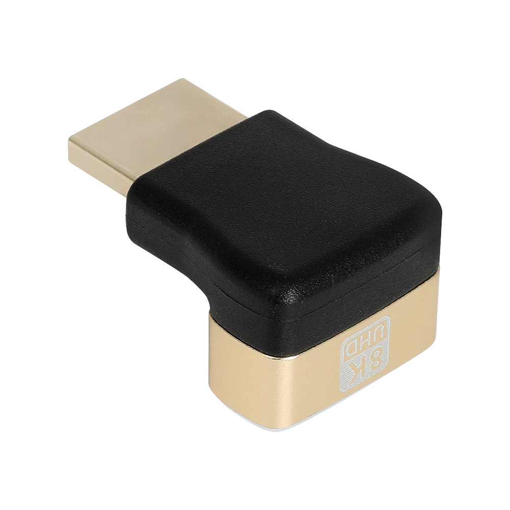8K HDMI젠더 ㄱ자 하향 꺾임 90도 암수 MF 모니터 HDMI2.1 연장 - 상세 이미지 4