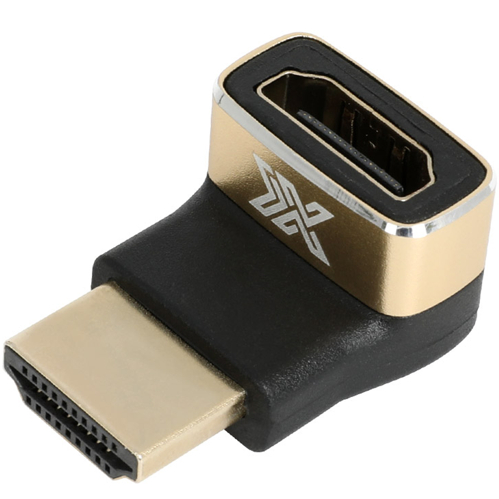 8K HDMI 젠더 ㄱ자 상향 꺾임 90도 암수 MF 모니터 HDMI2.1 연장