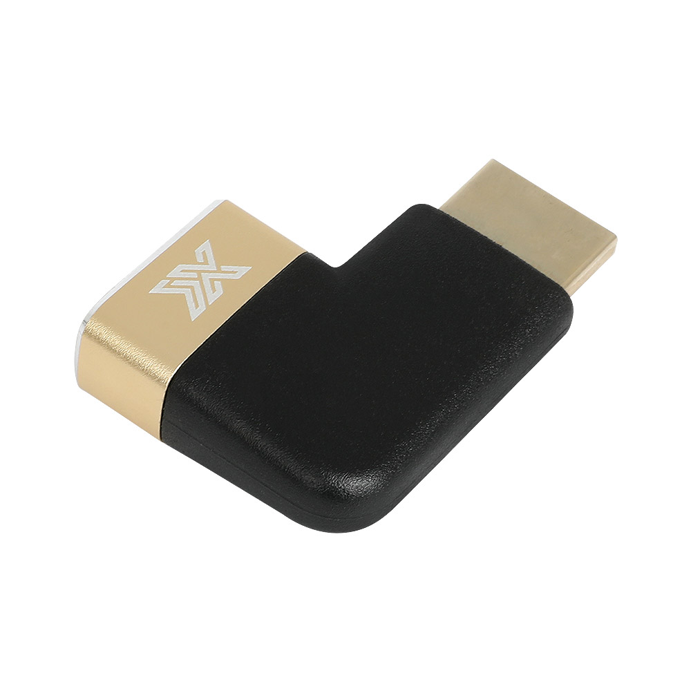 8K HDMI 2.1V 젠더 ㄱ자 젠더 우향 꺾임 90도 암수 모니터 연장 - 상세 이미지 2