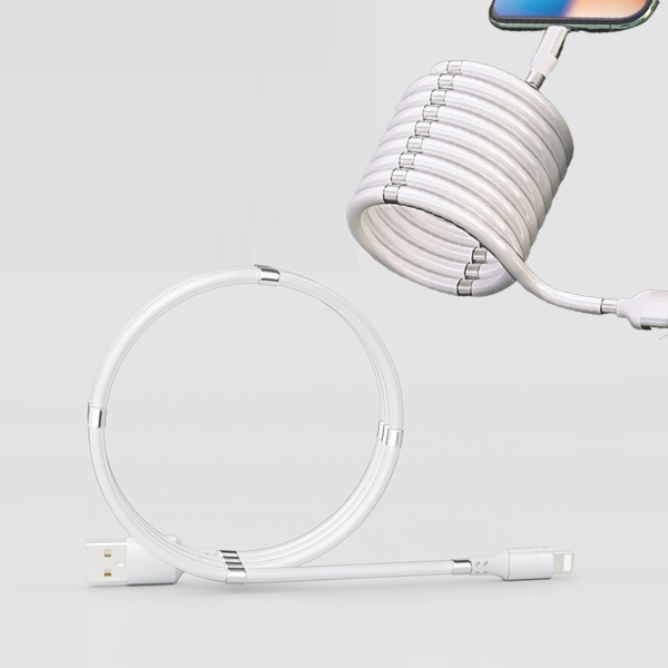 선정리 자석 마그네틱 핸드폰 고속 충전 케이블 차량용 8핀 C타입 5핀 충전기 충전선