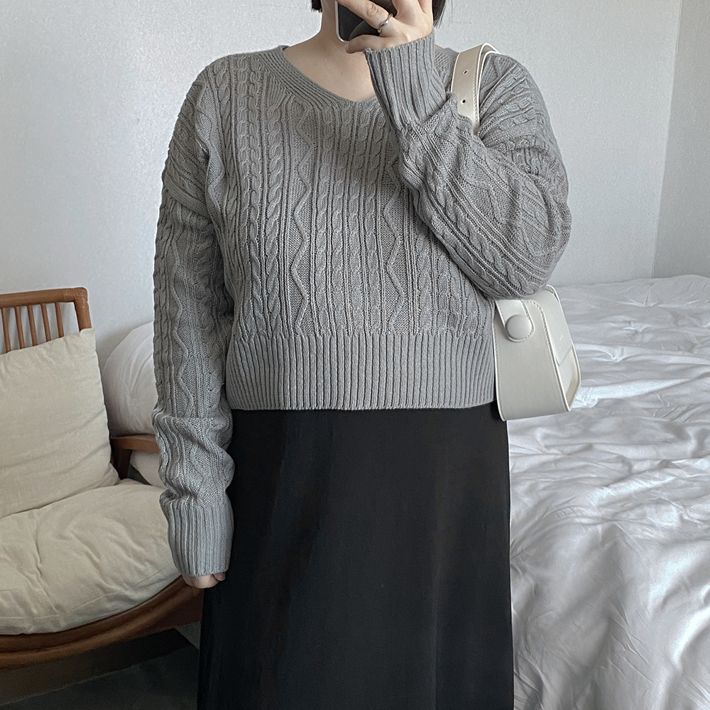 케이블가디건 핑크가디건 초록색가디건 - 상세 이미지 3